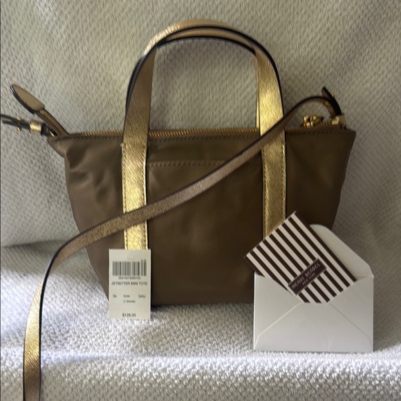 Henri Bendel brown and Gold Women's Bag - Picture 2 of 3